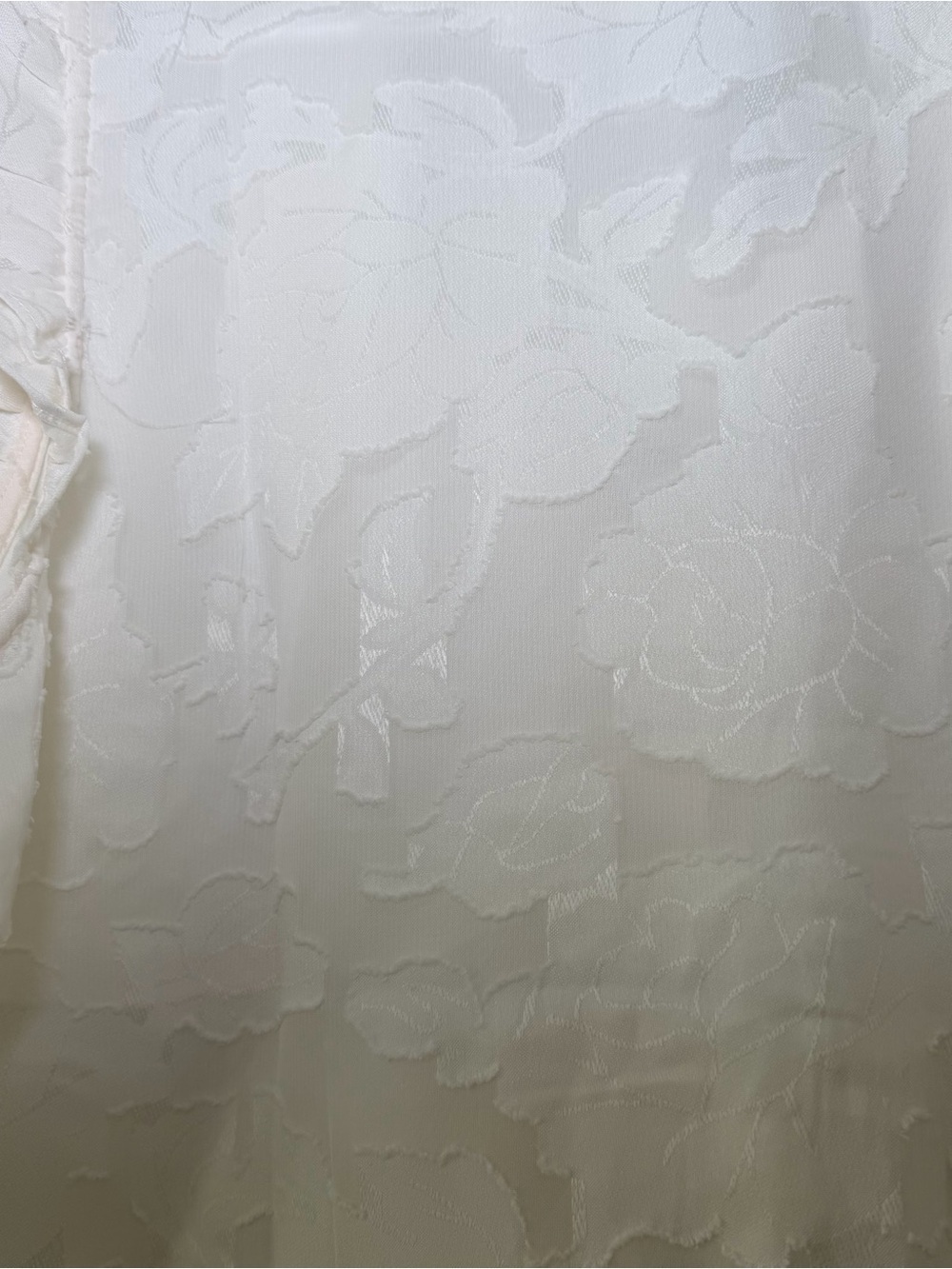NWT Jules & Leopold Sheer Floral Burnout Ruffle Blouse Women’s Medium - Picture 7 of 11